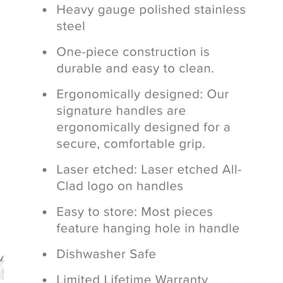 All-Clad 12” Stainless Steel Locking Tongs - Picture 4 of 7